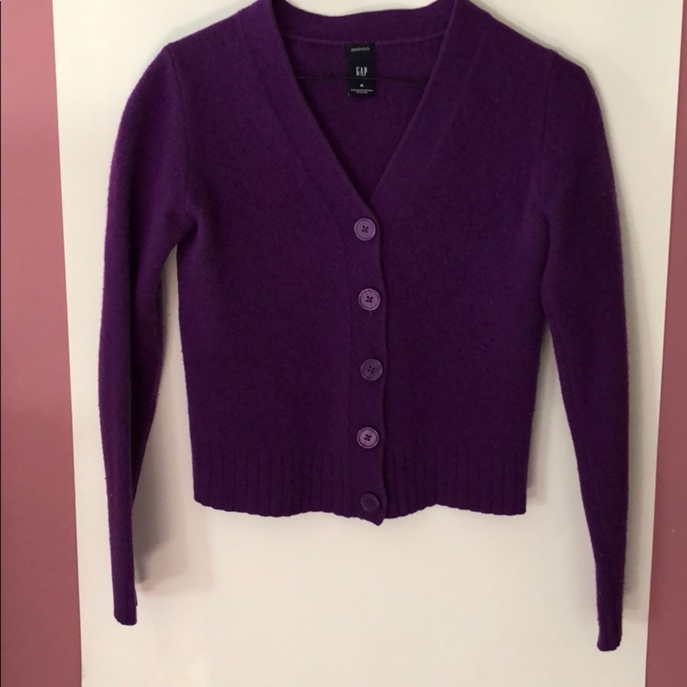 Grape stretch cardigan